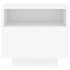 Mesita de noche con luces LED blanco 40x39x37