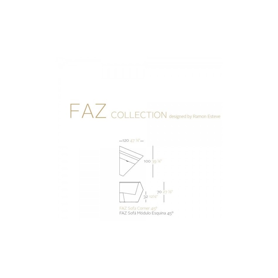 Sofá modular by Vondom