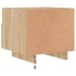Mesitas de noche con luces LED 2 uds roble Sonoma 40x39x37