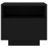 Mesitas de noche con luces LED 2 unidades negro 40x39x37