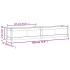 Jardinera de madera maciza Douglas 180x31x31