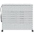 Cesto para ropa sucia con ruedas ratán blanco 66x35x60