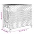 Cesto para ropa sucia con ruedas ratán blanco 66x35x60