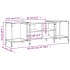 Mueble de TV madera de ingeniería roble ahumado 153x37x50