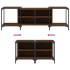 Mueble de TV madera de ingeniería marrón roble 153x37x50
