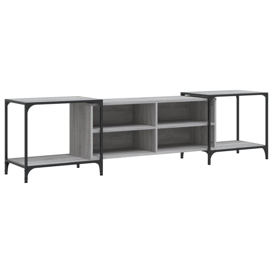 Mueble de TV madera de ingeniería gris Sonoma 203x37x50