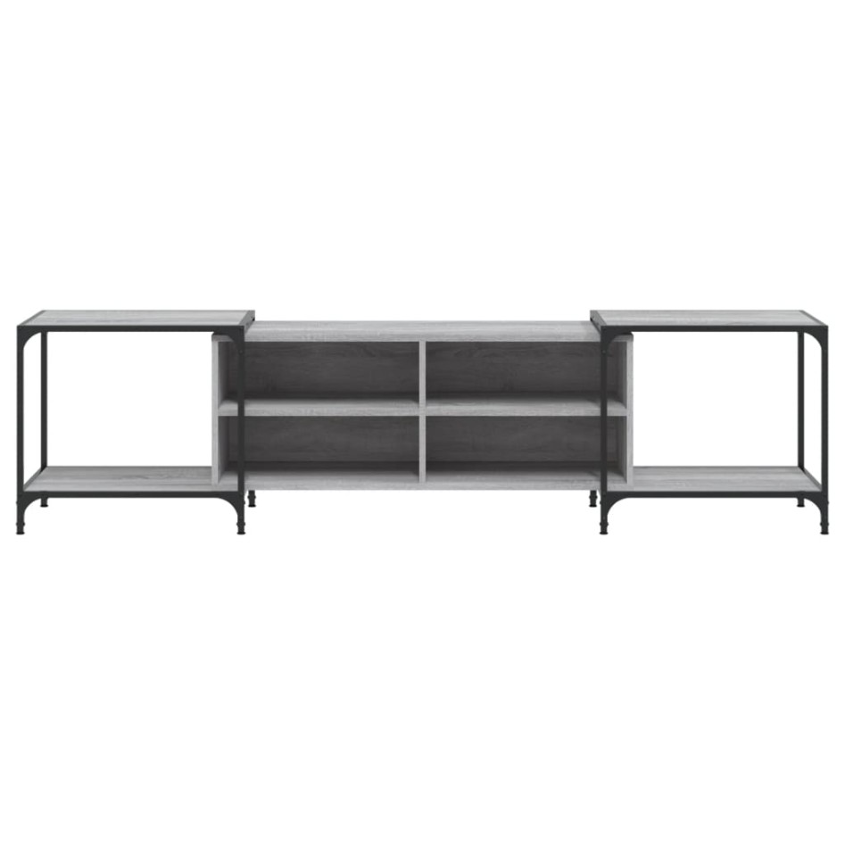 Mueble de TV madera de ingeniería gris Sonoma 203x37x50