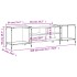 Mueble de TV madera de ingeniería gris Sonoma 203x37x50