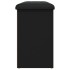 Banco zapatero madera de ingeniería negro 102x32x50