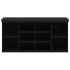 Banco zapatero madera de ingeniería negro 102x32x50