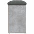 Banco zapatero madera de ingeniería gris hormigón 102x32x50