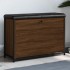 Banco zapatero con cajón abatible roble marrón 82x32x56