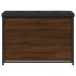 Banco zapatero con cajón abatible roble marrón 82x32x56