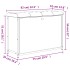 Banco zapatero con cajón abatible roble marrón 82x32x56