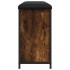 Banco zapatero con cajón abatible roble ahumado 82x32x56