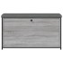 Banco zapatero con cajón abatible gris Sonoma 102x32x56