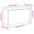 Banco zapatero con cajón abatible gris Sonoma 102x32x56