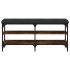 Banco zapatero madera de ingeniería roble ahumado 102x32x47