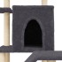 Rascador para gatos con postes de sisal gris oscuro 97