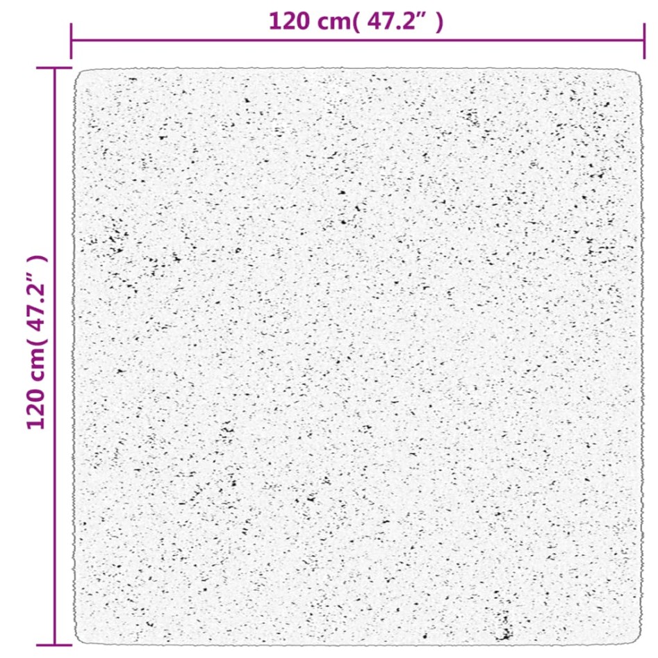 Alfombra de pelo corto suave lavable HUARTE antracita