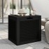 Caja de almacenaje de jardín polipropileno negra 55,5x43x53