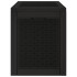 Caja de almacenaje de jardín polipropileno negra 55,5x43x53
