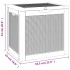 Caja de almacenaje de jardín polipropileno negra 55,5x43x53