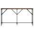 Mesa consola madera de ingeniería roble ahumado 140x23x75