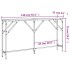 Mesa consola madera de ingeniería roble ahumado 140x23x75
