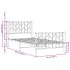 Estructura cama sin colchón con estribo metal negro 90x200