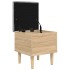 Banco con almacenaje madera ingeniería roble Sonoma 42x42x46