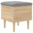 Banco con almacenaje madera ingeniería roble Sonoma 42x42x46