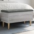 Banco con almacenaje madera ingeniería gris Sonoma 82x42x46