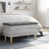 Banco con almacenaje madera ingeniería gris Sonoma 82x42x46