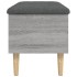 Banco con almacenaje madera ingeniería gris Sonoma 82x42x46