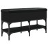 Banco zapatero madera de ingeniería negro 82x32x45