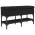 Banco zapatero madera de ingeniería negro 82x32x45
