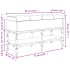 Banco zapatero madera de ingeniería negro 82x32x45