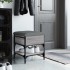 Banco zapatero madera de ingeniería gris Sonoma 42x42x45