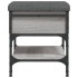 Banco zapatero madera de ingeniería gris Sonoma 42x42x45