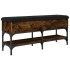 Banco zapatero madera de ingeniería roble ahumado 102x32x45