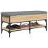 Banco zapatero madera de ingeniería roble Sonoma 102x42x45