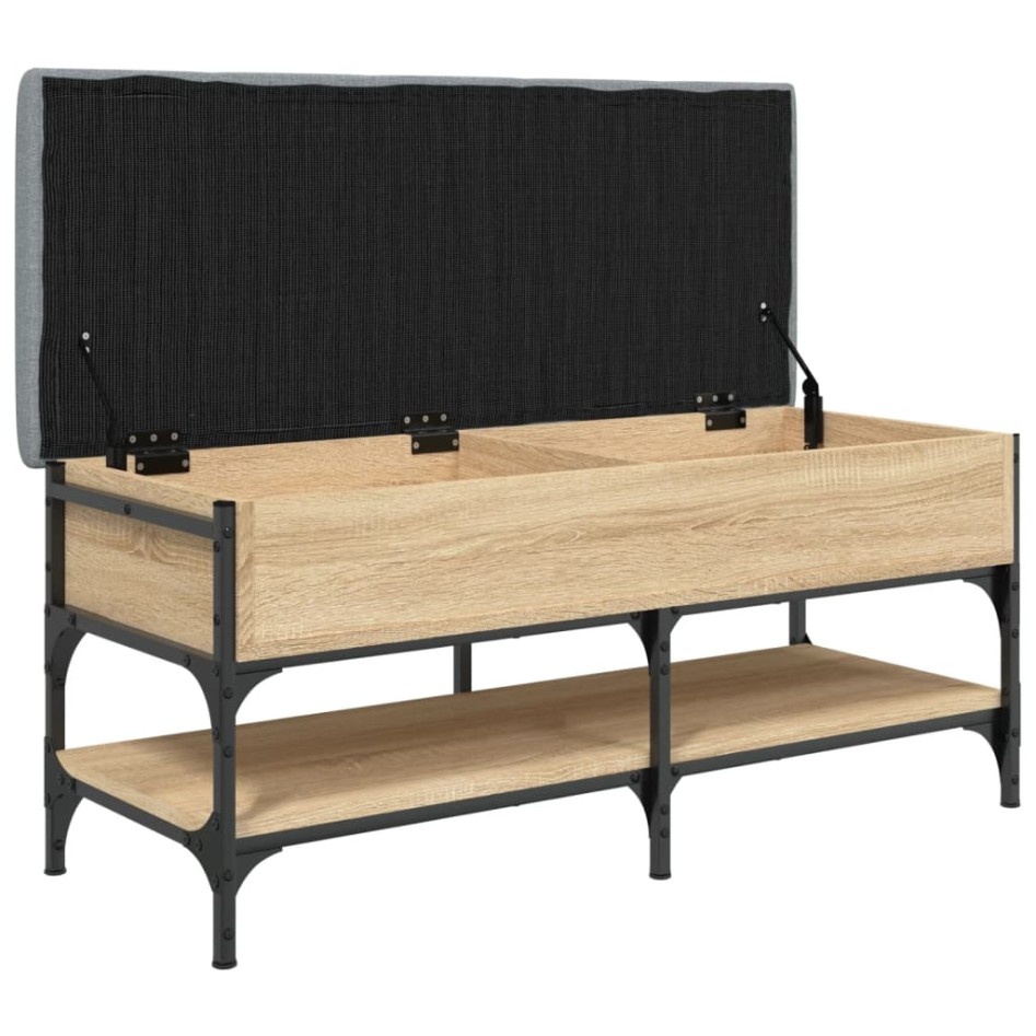 Banco zapatero madera de ingeniería roble Sonoma 102x42x45