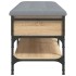 Banco zapatero madera de ingeniería roble Sonoma 102x42x45