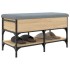 Banco zapatero madera de ingeniería roble Sonoma 82x42x45