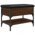Banco zapatero madera de ingeniería marrón roble 62x42x45