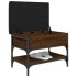 Banco zapatero madera de ingeniería marrón roble 62x42x45