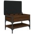 Banco zapatero madera de ingeniería marrón roble 62x42x45