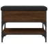 Banco zapatero madera de ingeniería marrón roble 62x42x45