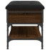 Banco zapatero madera de ingeniería marrón roble 62x42x45